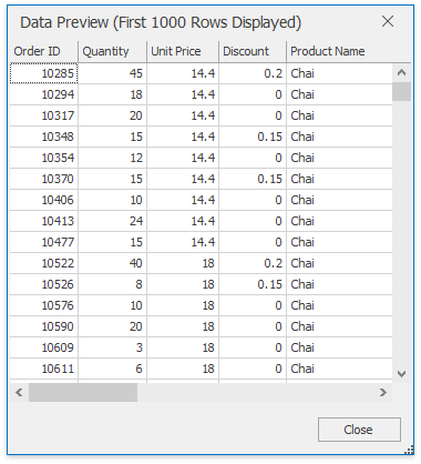 SpreadsheetControl_MailMerge_DataPreview-OrderDetails