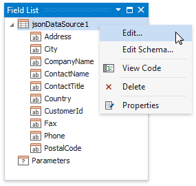 JSON-FieldList