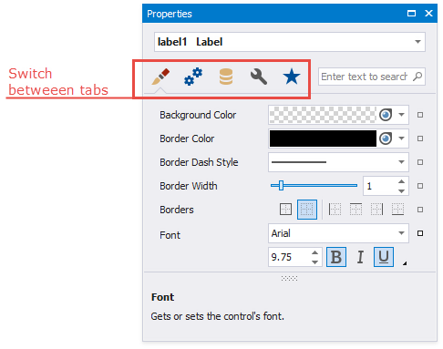 WinFormsPropertyGrid-Tabs