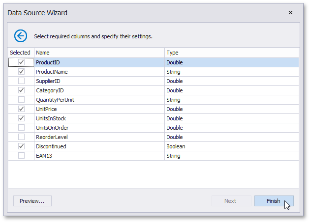 eurd-win-exceldatasource_selectingcolumns