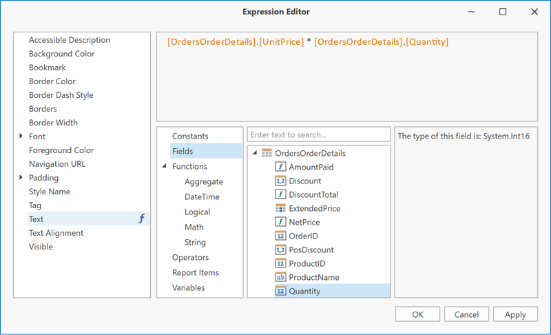 The Expression Editor