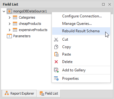 Rebuild Result Schema