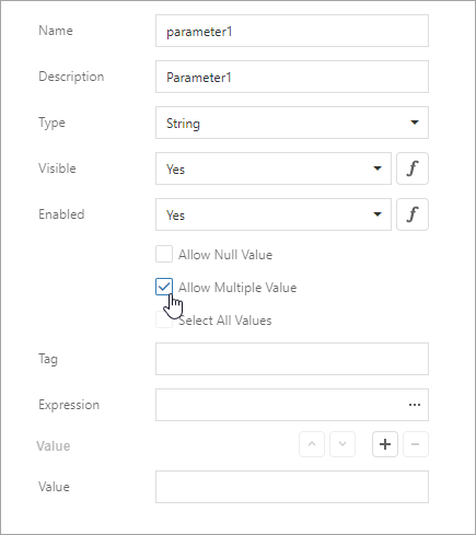 Enable the Allow multiple values option