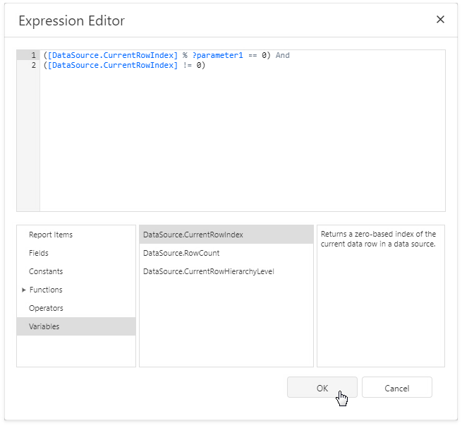 Expression Editor