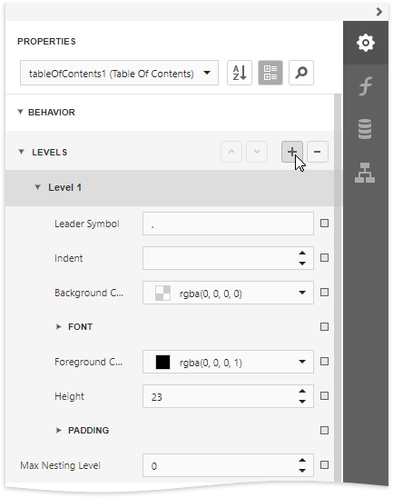 Create a Table of Contents | DevExpress End-User Documentation