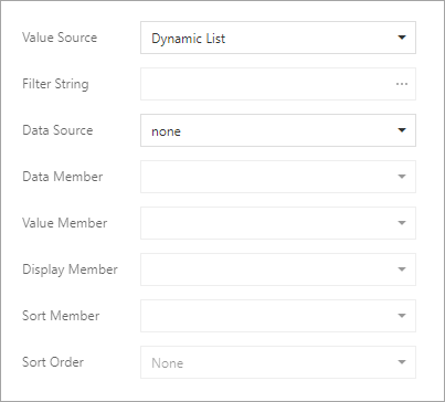 Specify dynamic values for a report parameter